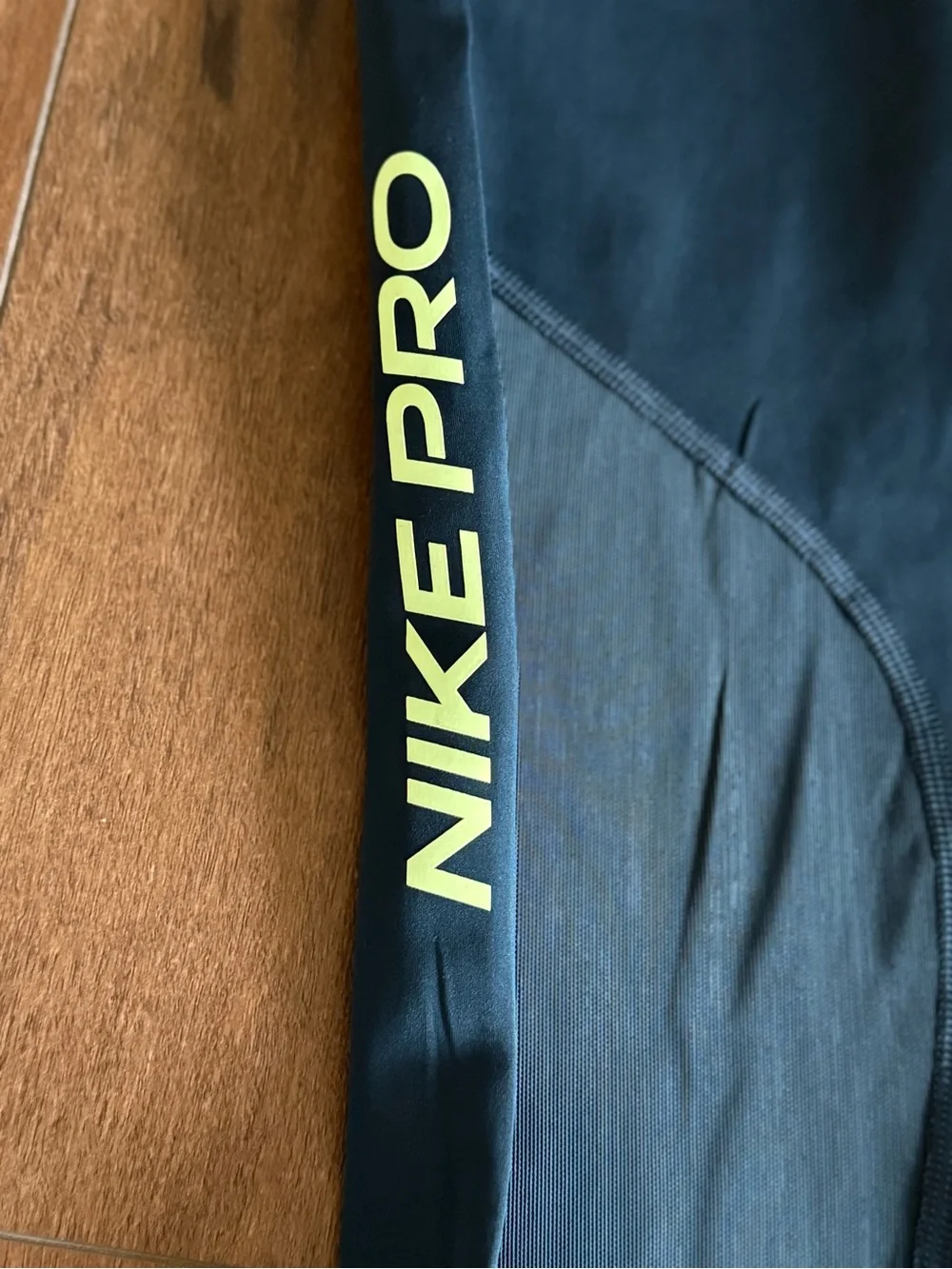Nike Navy and White Women's Athletic Leggings